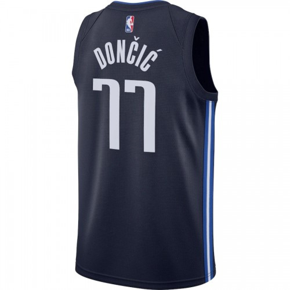 Men's Dallas Mavericks Luka Doncic #77 Jordan Navy 2020/21 Swingman Jersey - Statement Edition-Pro Kit Vault | Brand New 26/27 Sports Jerseys